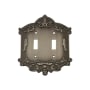 Nostalgic Warehouse Victorian Double Switch Wall Plate Antique Pewter