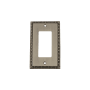 Nostalgic Warehouse Egg & Dart Vintage 1 Gang Single Rocker Light Switch Cover / GFI Antique Pewter