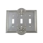 Nostalgic Warehouse Meadows Victorian Vintage 3 Gang Triple Toggle Light Switch Wall Cover Plate Bright Chrome