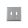 Nostalgic Warehouse Egg & Dart Victorian 2 Gang Double Toggle Light Switch Wall Plate Cover Bright Chrome