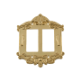 Nostalgic Warehouse Victorian Double Rocker / GFI Wall Plate Polished Brass
