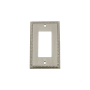 Nostalgic Warehouse Egg & Dart Vintage 1 Gang Single Rocker Light Switch Cover / GFI Satin Nickel