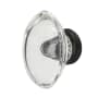 Nostalgic Warehouse Oval Clear Crystal 1-1/8 Inch Mushroom Cabinet Knob Timeless Bronze