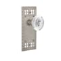 Nostalgic Warehouse Vintage Crystal Egg and Dart Passage Door Knob Set with Craftsman Rose and 2-3/8" Backset Satin Nickel