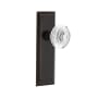 Nostalgic Warehouse Vintage Crystal Egg and Dart Dummy Door Knob Set with New York Rose Timeless Bronze