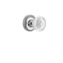 Nostalgic Warehouse Vintage Crystal Meadows Single Dummy Door Knob with Rope Rose Bright Chrome