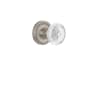 Nostalgic Warehouse Vintage Crystal Meadows Single Dummy Door Knob with Rope Rose Satin Nickel