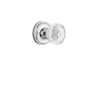 Nostalgic Warehouse Vintage Crystal Meadows Passage Door Knob Set with Classic Rose and 2-3/4" Backset Bright Chrome
