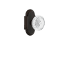 Nostalgic Warehouse Vintage Crystal Meadows Dummy Door Knob Set with Cottage Rose Timeless Bronze