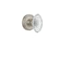 Nostalgic Warehouse Vintage Crystal Victorian Privacy Door Knob Set with Classic Rose and 2-3/4" Backset Satin Nickel