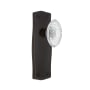 Nostalgic Warehouse Vintage Crystal Victorian Dummy Door Knob Set with Prairie Rose Timeless Bronze