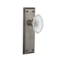 Nostalgic Warehouse Vintage Crystal Victorian Privacy Door Knob Set with New York Rose and 2-3/8" Backset Antique Pewter