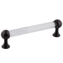 Nostalgic Warehouse Crystal 5 Inch Center to Center Handle Cabinet Pull Timeless Bronze