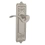 Nostalgic Warehouse Manor Passage Door Lever Set with Egg & Dart Rose for 2-3/4" Backset Doors Satin Nickel