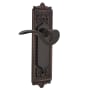 Nostalgic Warehouse Manor Passage Door Lever Set with Egg & Dart Rose for 2-3/4" Backset Doors Timeless Bronze
