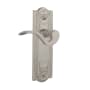 Nostalgic Warehouse Manor Passage Door Lever Set with Meadows Rose for 2-3/4" Backset Doors Satin Nickel