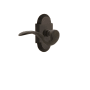 Nostalgic Warehouse Manor Right Handed Non-Turning One-Sided Door Lever with Cottage Rose Oil-Rubbed Bronze