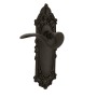 Nostalgic Warehouse Manor Non-Turning One-Sided Door Lever with Victorian Rose Oil-Rubbed Bronze