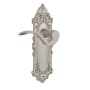 Nostalgic Warehouse Manor Non-Turning One-Sided Door Lever with Victorian Rose Satin Nickel