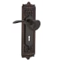 Nostalgic Warehouse Manor Non-Turning Two-Sided Lever Set with Egg & Dart Rose and Decorative Keyhole Timeless Bronze