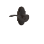 Nostalgic Warehouse Manor Right Handed Privacy Door Lever Set with Cottage Rose for 2-3/8" Backset Doors Timeless Bronze