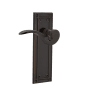 Nostalgic Warehouse Manor Privacy Door Lever Set with Mission Rose for 2-3/8" Backset Doors Timeless Bronze