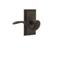 Nostalgic Warehouse Manor Privacy Door Lever Set with Studio Rose for 2-3/4" Backset Doors Oil-Rubbed Bronze