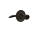 Nostalgic Warehouse Swan Passage Door Lever Set with Rope Rose for 2-3/8" Backset Doors Oil-Rubbed Bronze