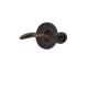 Nostalgic Warehouse Swan Passage Door Lever Set with Rope Rose for 2-3/8" Backset Doors Timeless Bronze