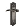Nostalgic Warehouse Swan Right Handed Non-Turning One-Sided Door Lever with Meadows Rose Antique Pewter