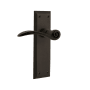 Nostalgic Warehouse Swan Non-Turning One-Sided Door Lever with New York Rose Oil-Rubbed Bronze