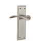 Nostalgic Warehouse Swan Non-Turning One-Sided Door Lever with New York Rose Satin Nickel