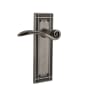 Nostalgic Warehouse Swan Privacy Door Lever Set with Mission Rose for 2-3/4" Backset Doors Antique Pewter