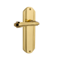 Nostalgic Warehouse Fleur Passage Door Lever Set with Deco Rose for 2-3/8" Backset Doors Timeless Bronze