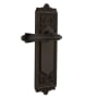 Nostalgic Warehouse Fleur Passage Door Lever Set with Egg & Dart Rose for 2-3/4" Backset Doors Oil-Rubbed Bronze