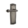 Nostalgic Warehouse Fleur Passage Door Lever Set with Prairie Rose for 2-3/8" Backset Doors Antique Pewter