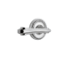 Nostalgic Warehouse Fleur Passage Door Lever Set with Rope Rose for 2-3/8" Backset Doors Bright Chrome