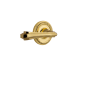 Nostalgic Warehouse Fleur Passage Door Lever Set with Rope Rose for 2-3/8" Backset Doors Unlacquered Brass