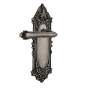 Nostalgic Warehouse Fleur Passage Door Lever Set with Victorian Rose for 2-3/4" Backset Doors Antique Pewter