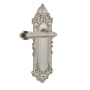 Nostalgic Warehouse Fleur Passage Door Lever Set with Victorian Rose for 2-3/4" Backset Doors Satin Nickel