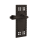 Nostalgic Warehouse Fleur Right Handed Non-Turning One-Sided Door Lever with Craftsman Rose Oil-Rubbed Bronze
