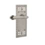 Nostalgic Warehouse Fleur Right Handed Non-Turning One-Sided Door Lever with Craftsman Rose Satin Nickel