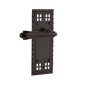 Nostalgic Warehouse Fleur Right Handed Non-Turning One-Sided Door Lever with Craftsman Rose Timeless Bronze