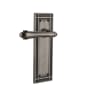 Nostalgic Warehouse Fleur Non-Turning Two-Sided Lever Set with Mission Rose Antique Pewter