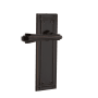 Nostalgic Warehouse Fleur Non-Turning Two-Sided Lever Set with Mission Rose Timeless Bronze