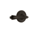 Nostalgic Warehouse Fleur Right Handed Privacy Door Lever Set with Classic Rose for 2-3/4" Backset Doors Oil-Rubbed Bronze
