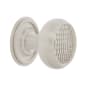 Nostalgic Warehouse Vintage 1-3/8" Round Craftsman Style Cabinet Knob with Backplate - Solid Brass Satin Nickel