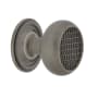 Nostalgic Warehouse Vintage 1-3/8" Round Craftsman Style Cabinet Knob with Backplate - Solid Brass Antique Pewter