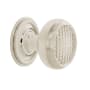 Nostalgic Warehouse Vintage 1-3/8" Round Craftsman Style Cabinet Knob with Backplate - Solid Brass Polished Nickel