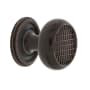 Nostalgic Warehouse Vintage 1-3/8" Round Craftsman Style Cabinet Knob with Backplate - Solid Brass Timeless Bronze